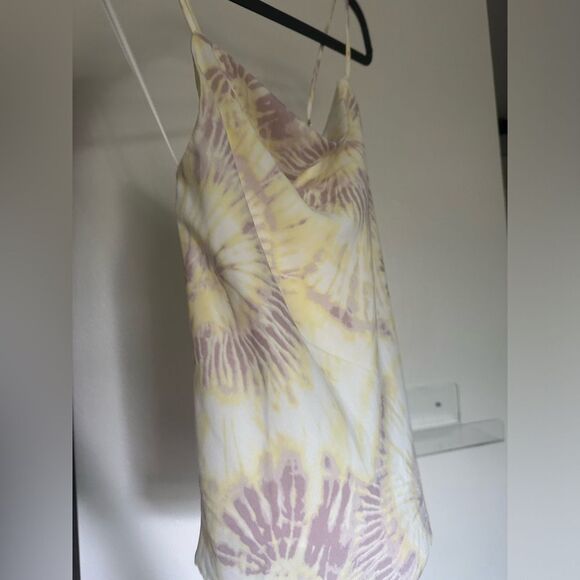 Silky Cross Back Tank Top with adjustable straps size Small - Women's Beige - Picture 7 of 7